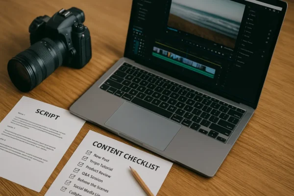 Content creation strategy workspace