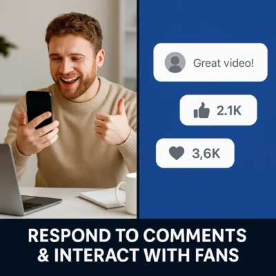 nfluencer engaging with audience online